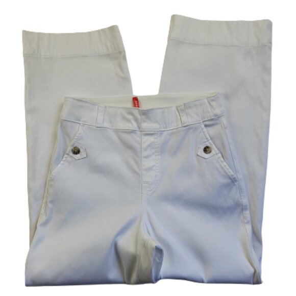 Spanx Stretch Twill Cropped Wide Leg Pants - Picture 2 of 11